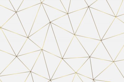 Sticker gouden geometrische achtergrond