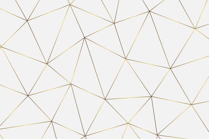 Sticker gouden geometrische achtergrond