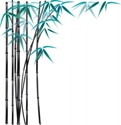 Grafische bamboestengels