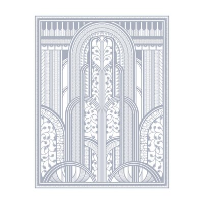 Sticker Grafische fontein