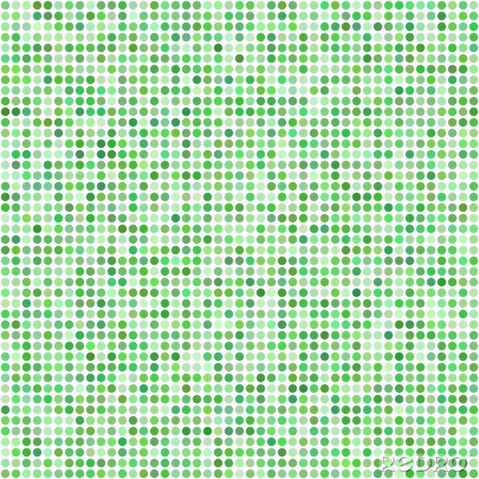 Sticker Green circle mosaic background
