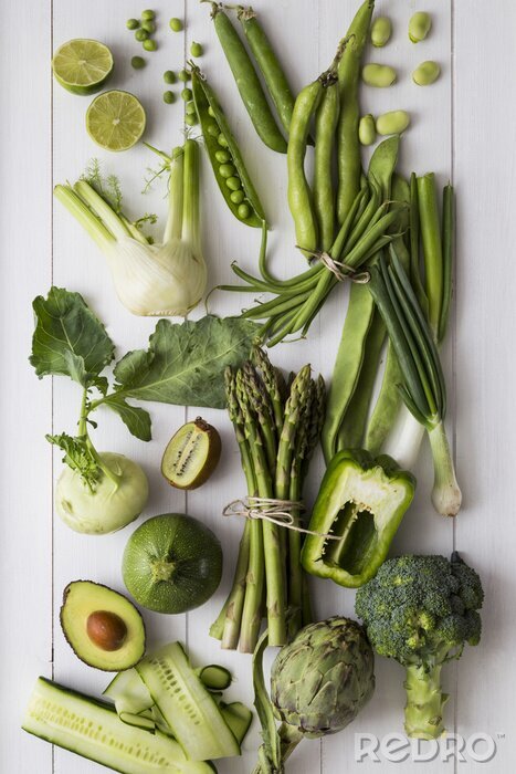 Sticker Groene fruit en groenten