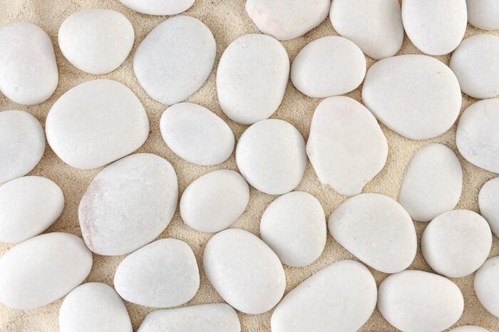 Sticker Groep stenen textuur