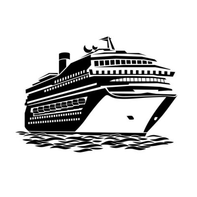 Sticker grote cruise liner