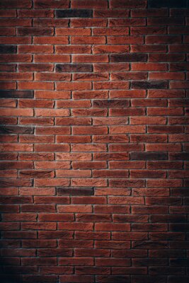 Sticker Grunge baksteen in de rode tinten