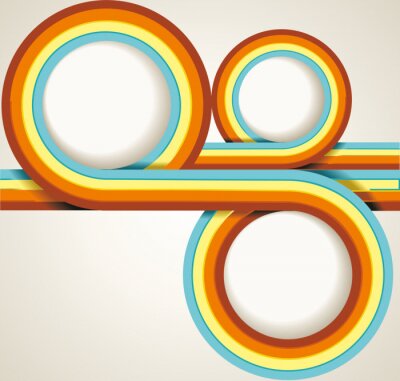 Sticker Grungy retro-achtergrond met plaats voor uw tekst