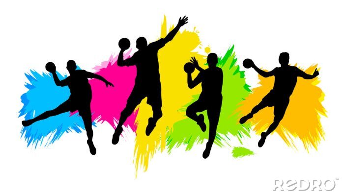 Sticker Handbalspelers