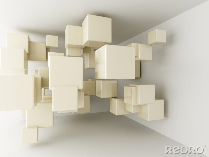 Sticker Hangende 3D objecten