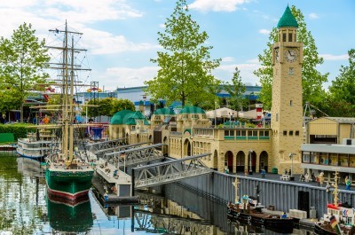 Sticker Haven met schepen in het Duitse Legoland