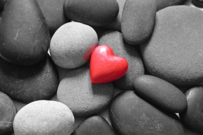 Sticker Heart and stones