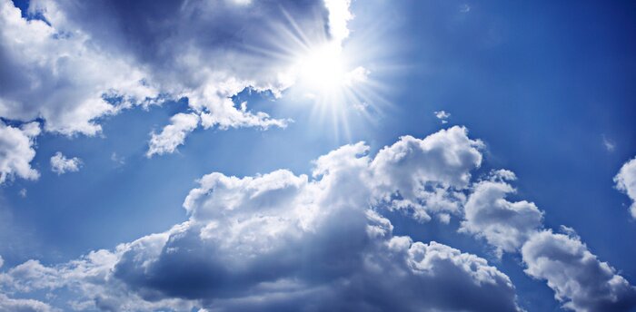 Sticker Hemel en wolken 1