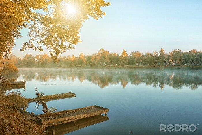 Sticker Herfst scène