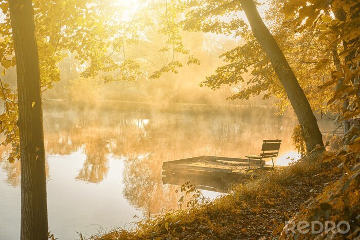 Sticker Herfst scène