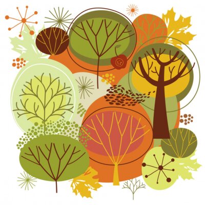Sticker herfst thema