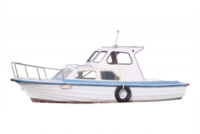 Het beeld van een passagier motorboot