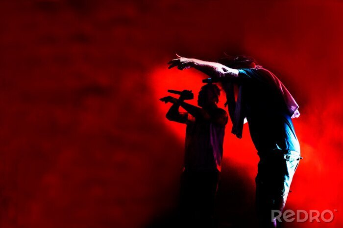 Sticker Hip-hop rap op het podium