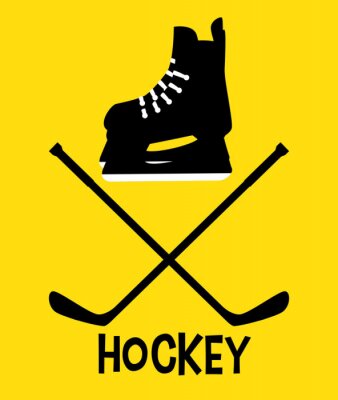 Sticker Hockey Sport ontwerp