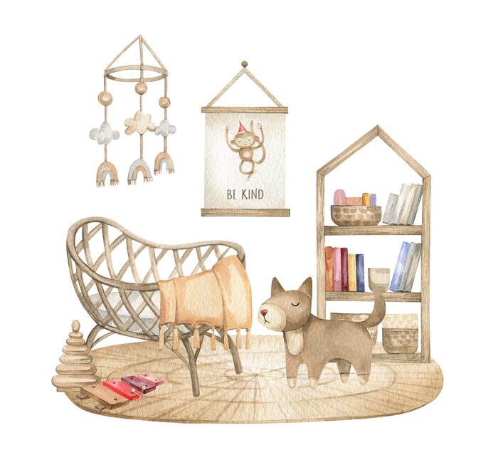 Sticker honden kamer