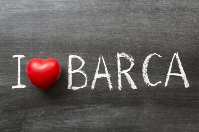 Sticker Ik hou van Barca