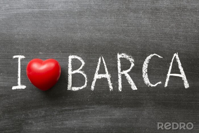 Sticker Ik hou van Barca