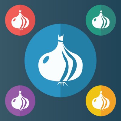 Sticker illustratie van pictogram