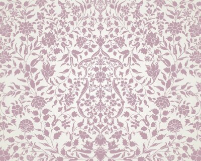 Sticker Indiaas bloemenornament