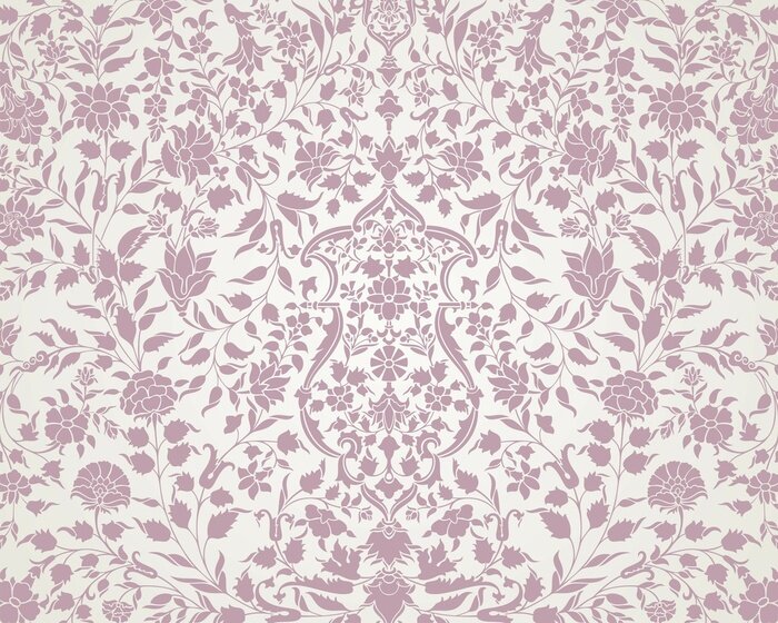 Sticker Indiaas bloemenornament