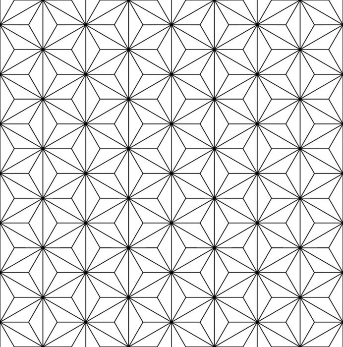 Sticker Japans naadloos vectorpatroon