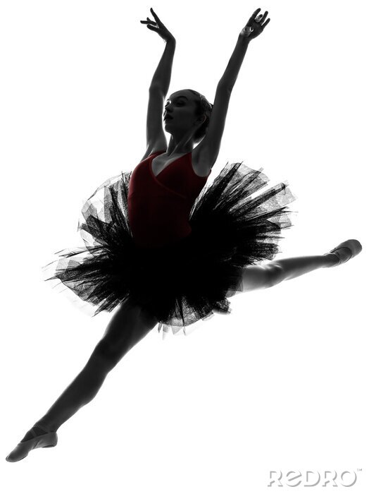 Sticker jonge vrouw ballerina ballet danser
