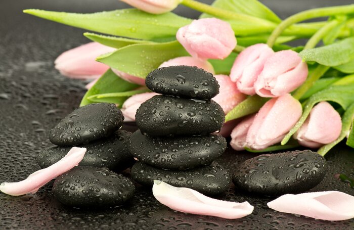 Sticker Kamienie spa