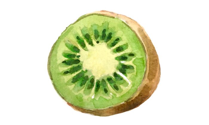 Sticker Kiwi watercolor