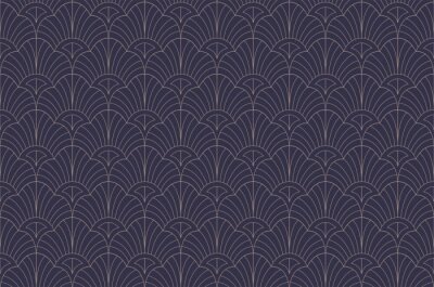 Behang Klassiek Jugendstilpatroon