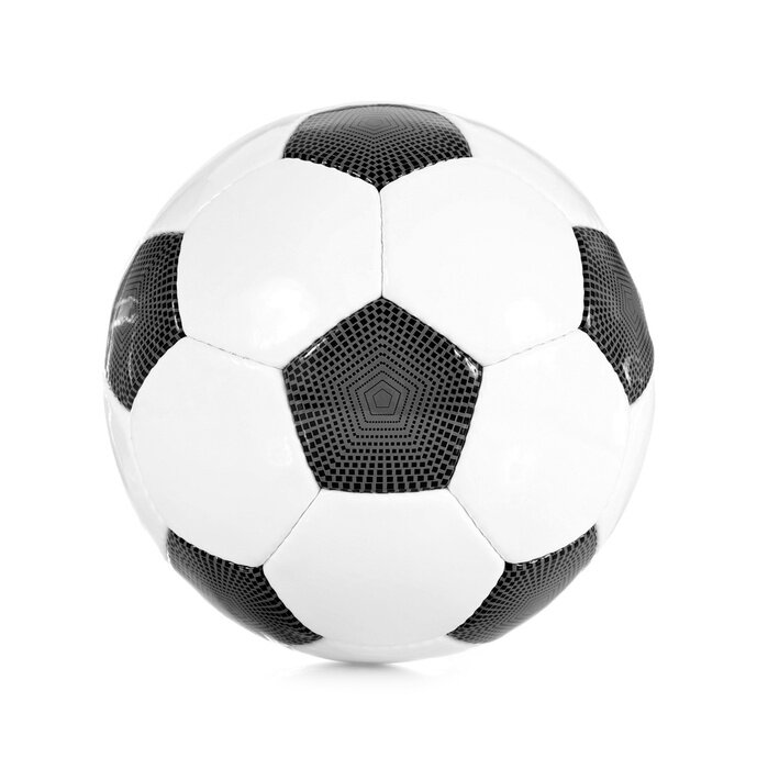 Sticker Klassischer Fußball schwarz / weiß