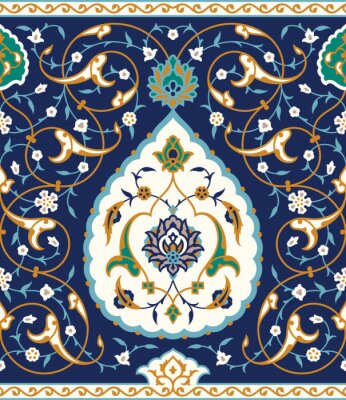 Sticker Kleurrijk ornament in de Arabische stijl