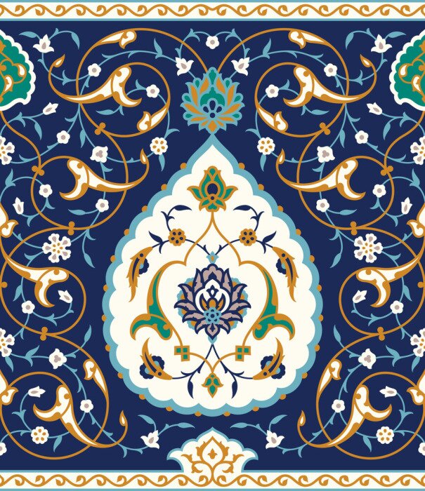 Sticker Kleurrijk ornament in de Arabische stijl