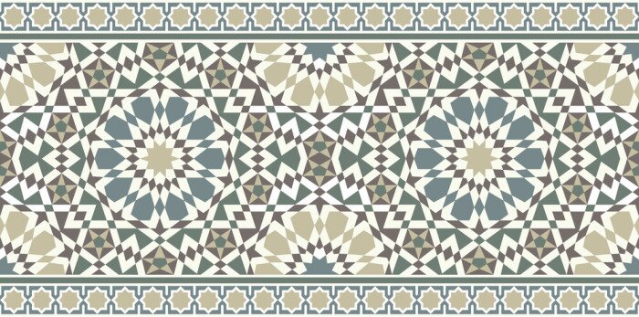 Sticker Kleurrijk oud mozaïek