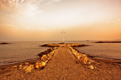 kleurrijke zonsondergang.