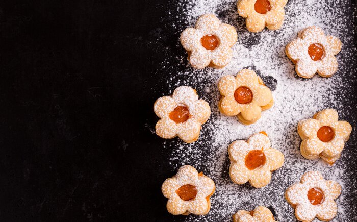 Sticker koekjes met jam