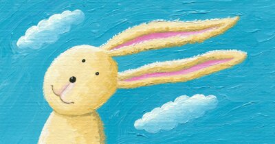 Konijn tegen de lucht