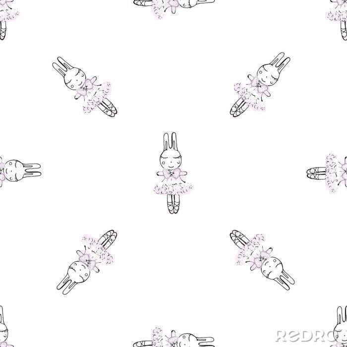 Sticker Konijntje danser