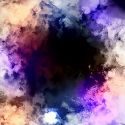 Kosmische wolken in een galaxy