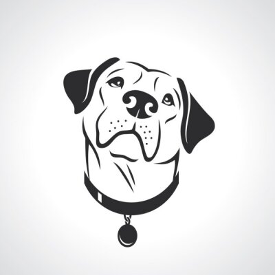 Sticker Labrador retriever dog 