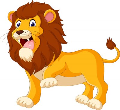 Leeuwenfee leeuw met open mond
