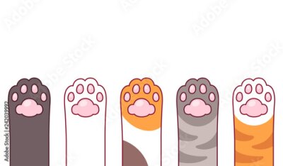 Sticker Leuke kattenpootjes