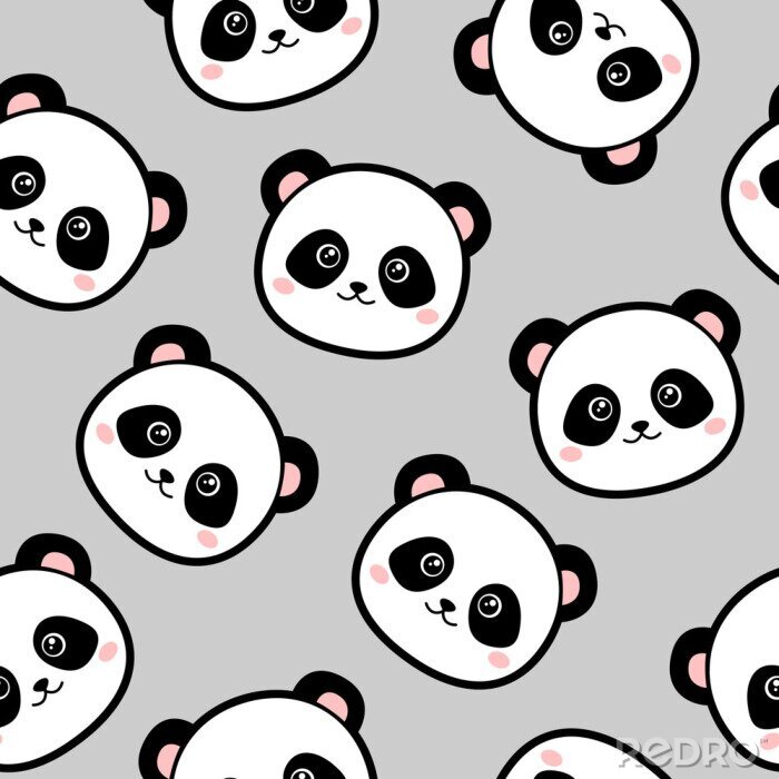 Sticker Leuke panda's voor kinderen