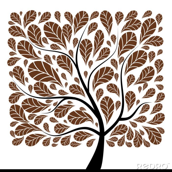 Sticker Lommerrijke boom