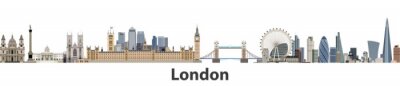 Sticker Londen vector stad skyline
