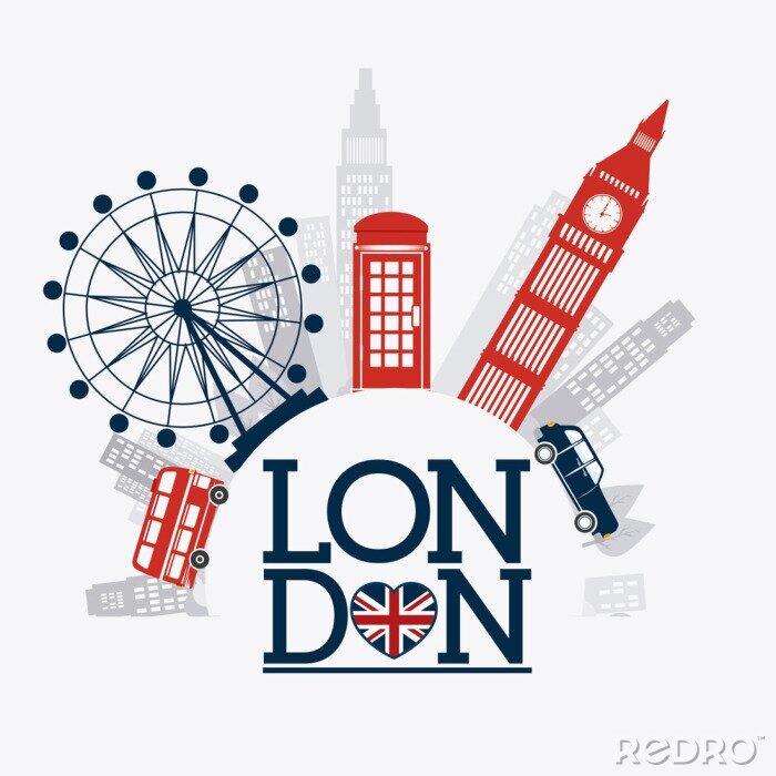 Sticker London design.