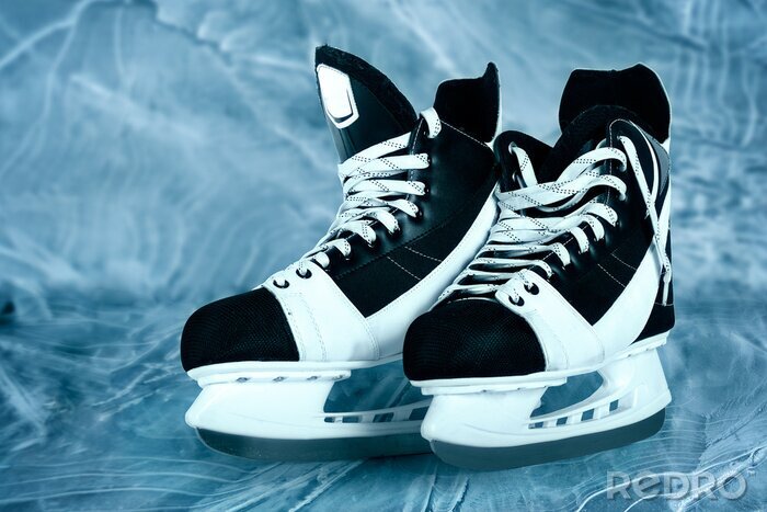 Sticker Man's hockey skates