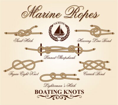 Marine knopen vector elementen